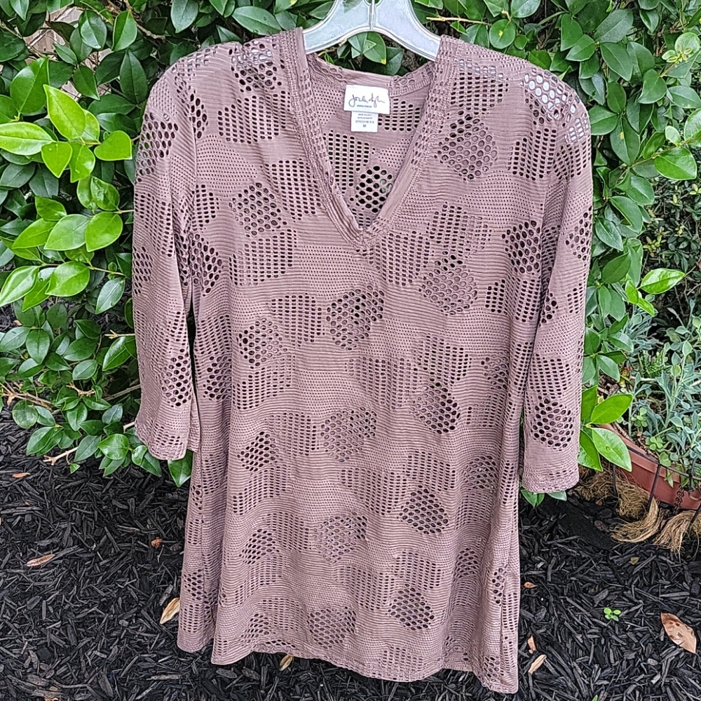 New! taupe swimsuit dress cover up - Picture 2 of 5